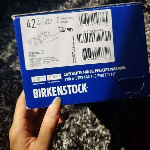 Birkenstocks arizona suede leather mocha Size 42 regular wide - Picture 4 of 10